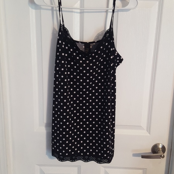 Tops - *Final markdown*Black and white polka dot camisole